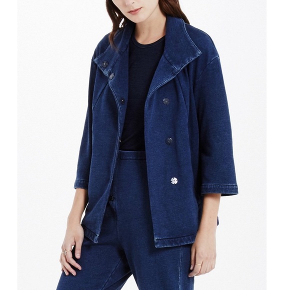 Ag adriano goldschmied dode indigo terry jacket - Picture 1 of 11